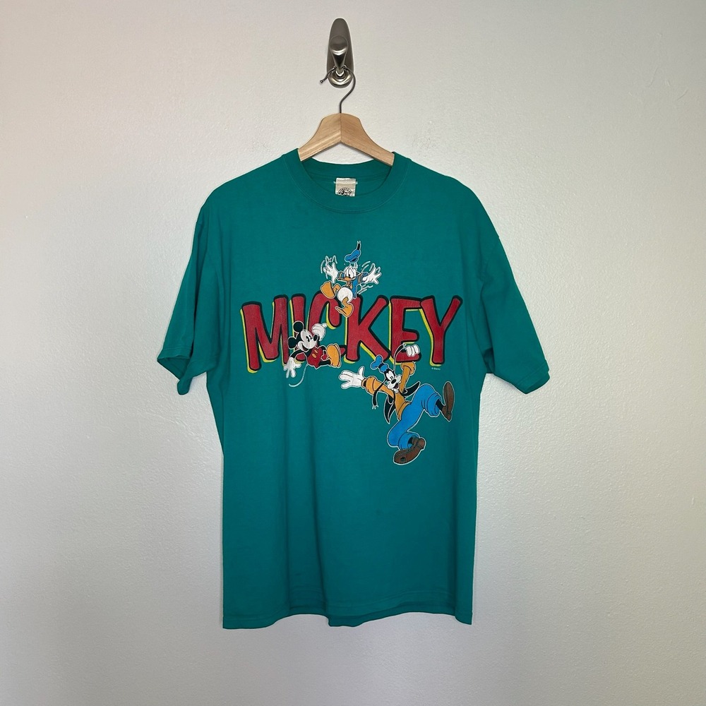 Vintage 90s Mickey & Co Disney Character T-Shirt Sz M